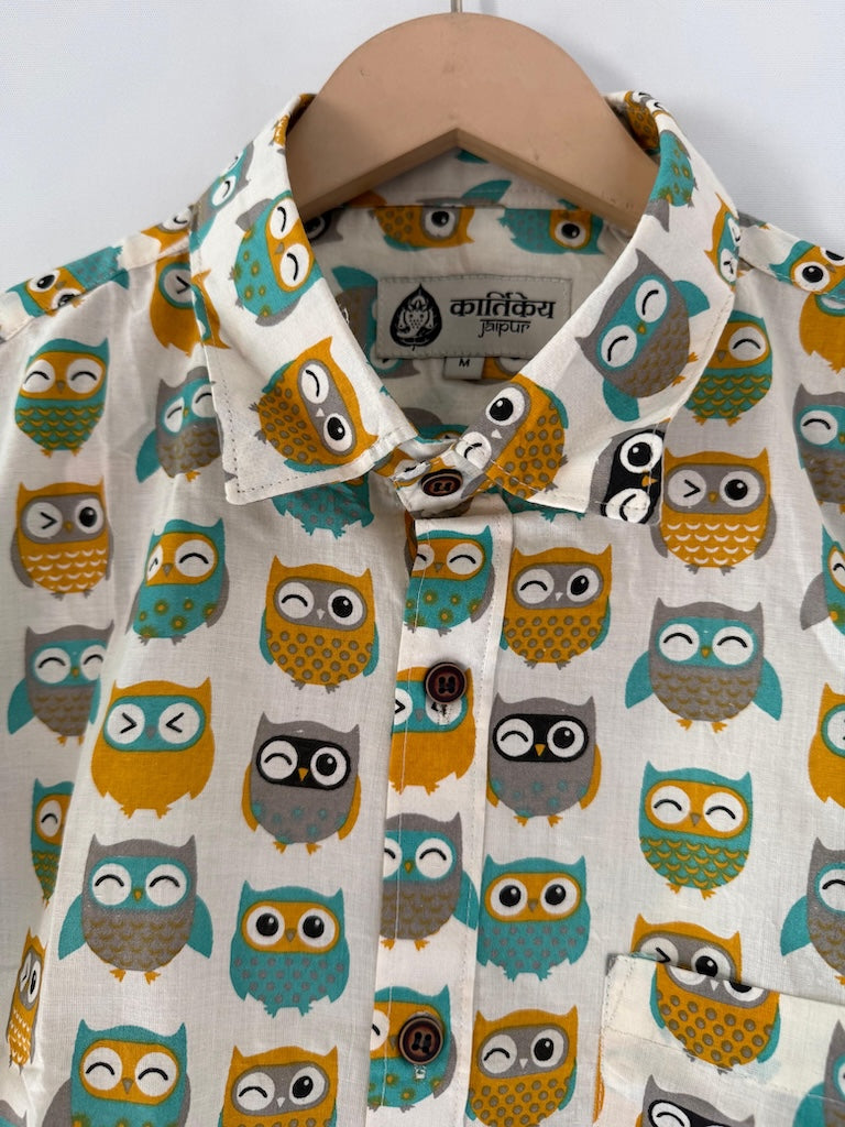 owl dress shirt Barn Owl