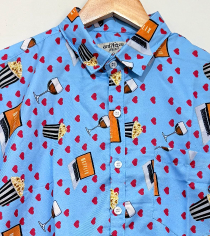 Netfilx Cotton Blended Shirt For Men