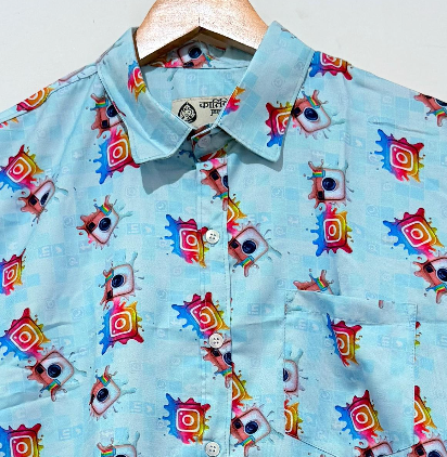 Cotton Blend Casual Shirt For Men