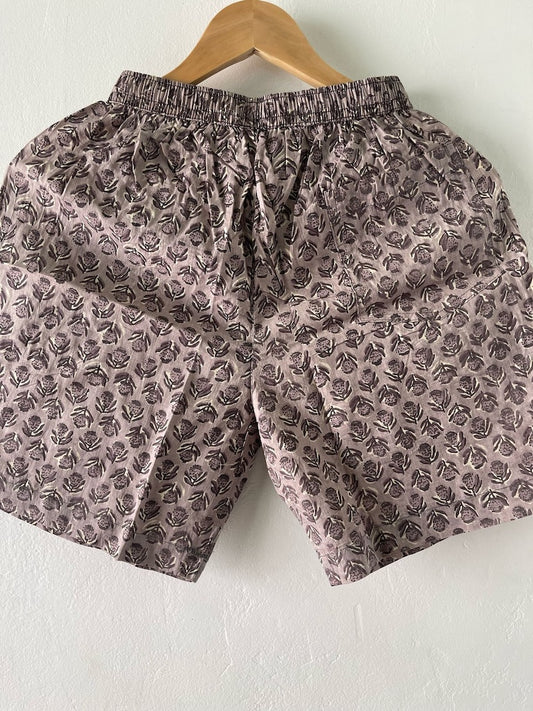 Batik Print Cotton Shorts for Men