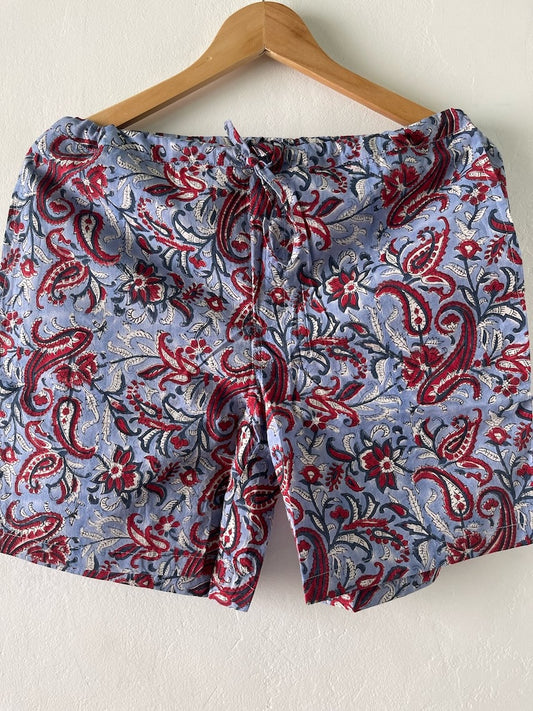 Floral Print Cotton Shorts for Men