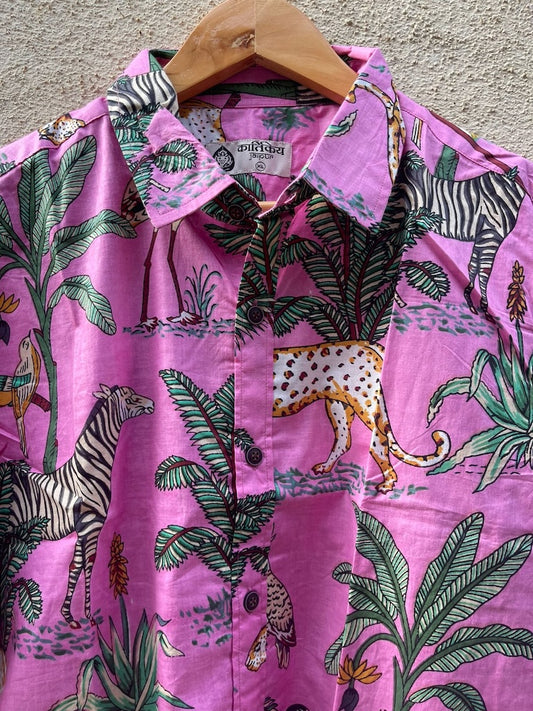 Jungle Print Full Sleeve Shirt for Women