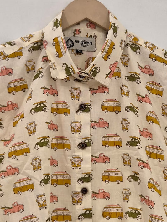 Tuk -Tuk Classic Cotton Half Sleeves Shirts For Women