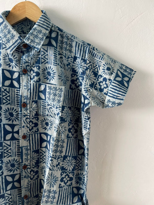 Vibrant Boys Cotton Summer Shirt - Stylish Comfort- Oversized