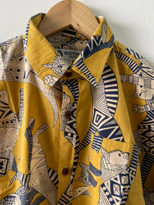 Handcrafted Cotton Kids Shirt - Cool & Stylish- Oversized