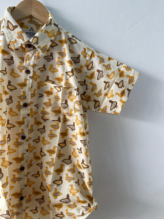 Stylish Kids Vintage Cotton Shirt- Oversized