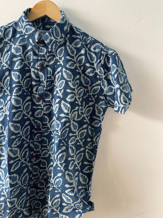 Stylish Boys Cotton Half-Sleeve Shirt- Oversized