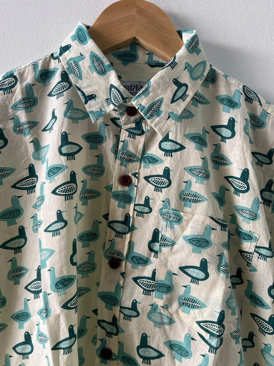 Stylish Kids Printed Cotton Shirt - Kartikeya Jaipur- Oversized