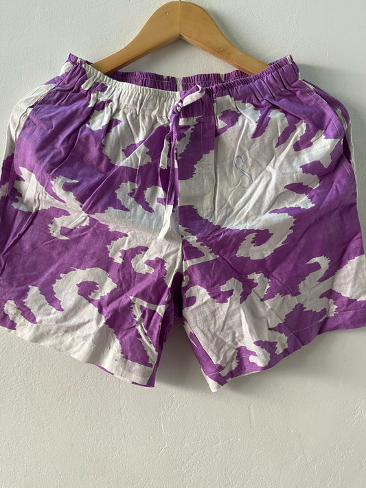 Floral Print Men's Cotton Shorts