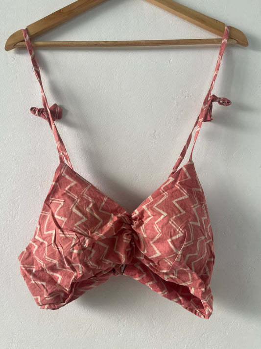 Cotton Padded Lace Bralette