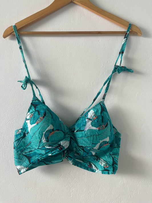 Cotton Padded Lace Bralette