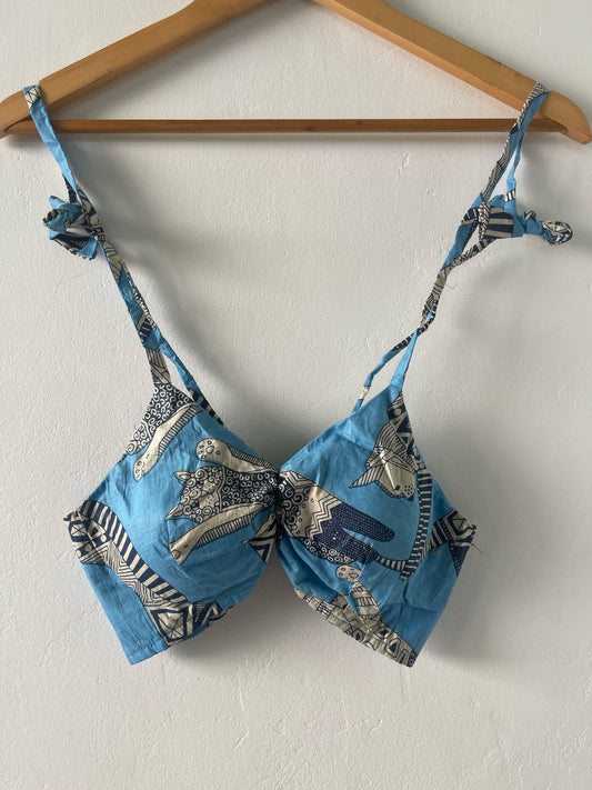 Cotton Padded Lace Bralette