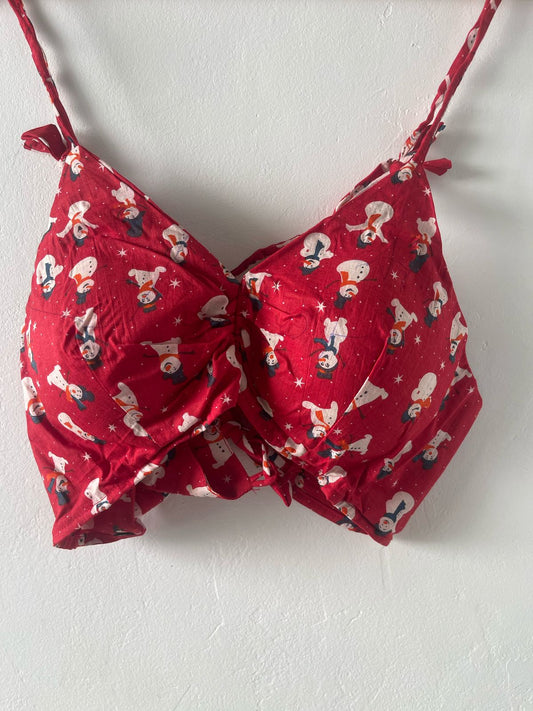 Cotton Padded Lace Bralette