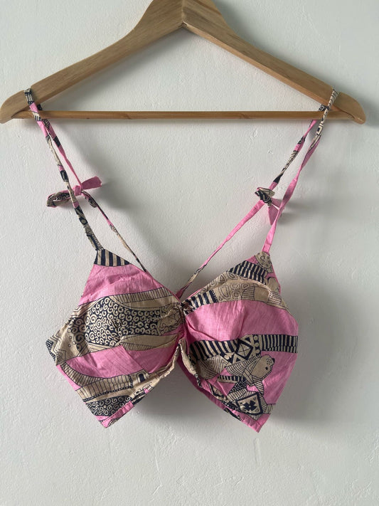 Cotton Padded Lace Bralette