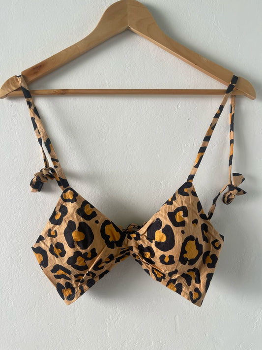 Cotton Padded Lace Bralette