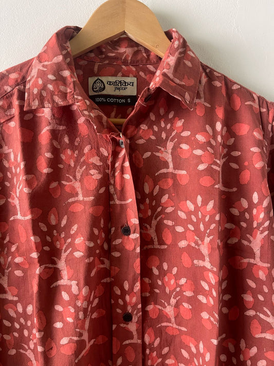 Bagru Print Full Sleeve Shirt for Women