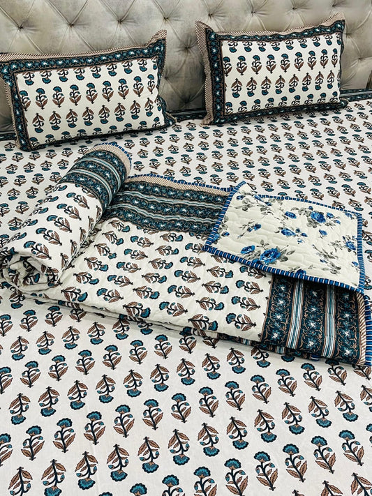 Block Printed Bedding Set