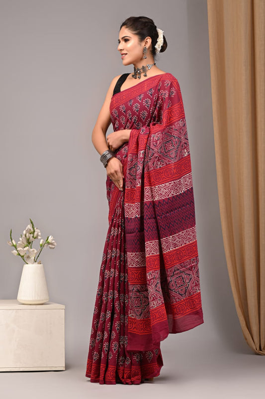 Cotton Printed Sarees