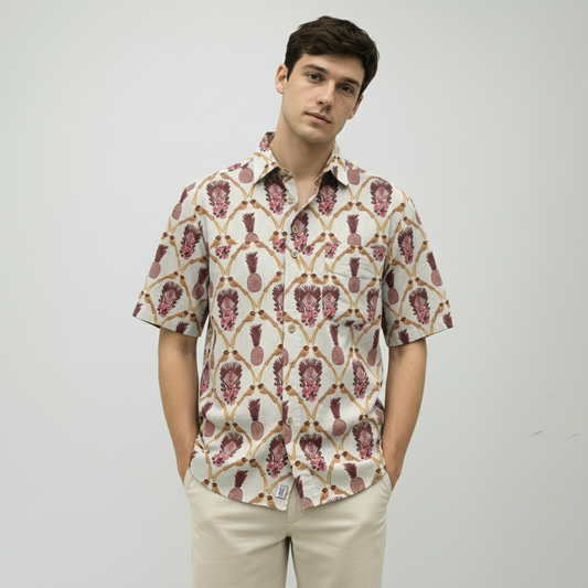 Ananas Cotton Shirt For Men's X Varun Kasturia