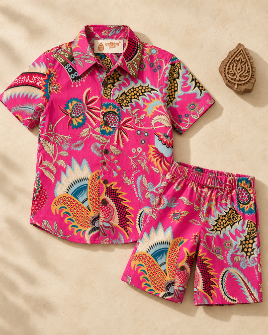 Kartikeye Jaipur Unisex Co ord Sets for Kids