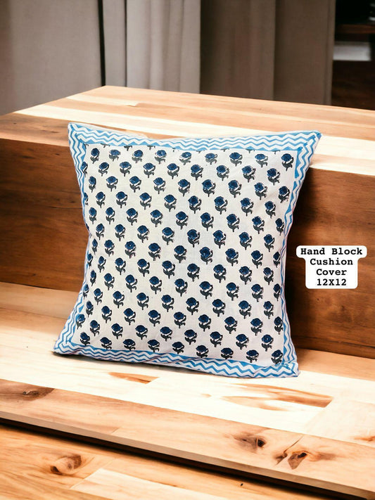 Hand Block Printed 100% Pure Cotton Cushion Covers
