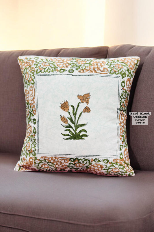 Hand Block Printed 100% Pure Cotton Cushion Covers