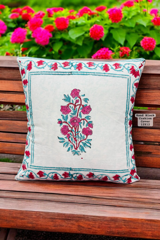 Hand Block Printed 100% Pure Cotton Cushion Covers