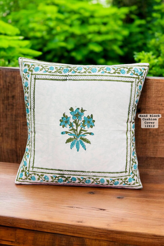 Hand Block Printed 100% Pure Cotton Cushion Covers