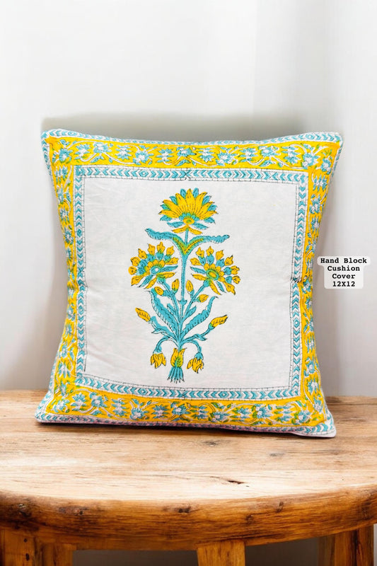 Hand Block Printed 100% Pure Cotton Cushion Covers