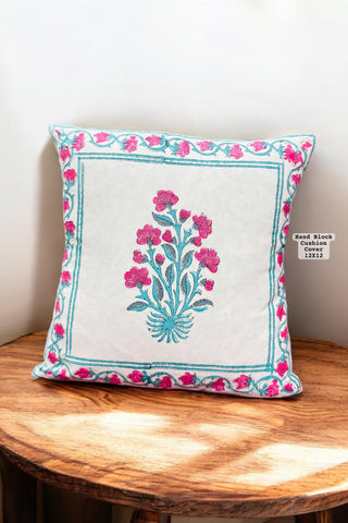 Hand Block Printed 100% Pure Cotton Cushion Covers