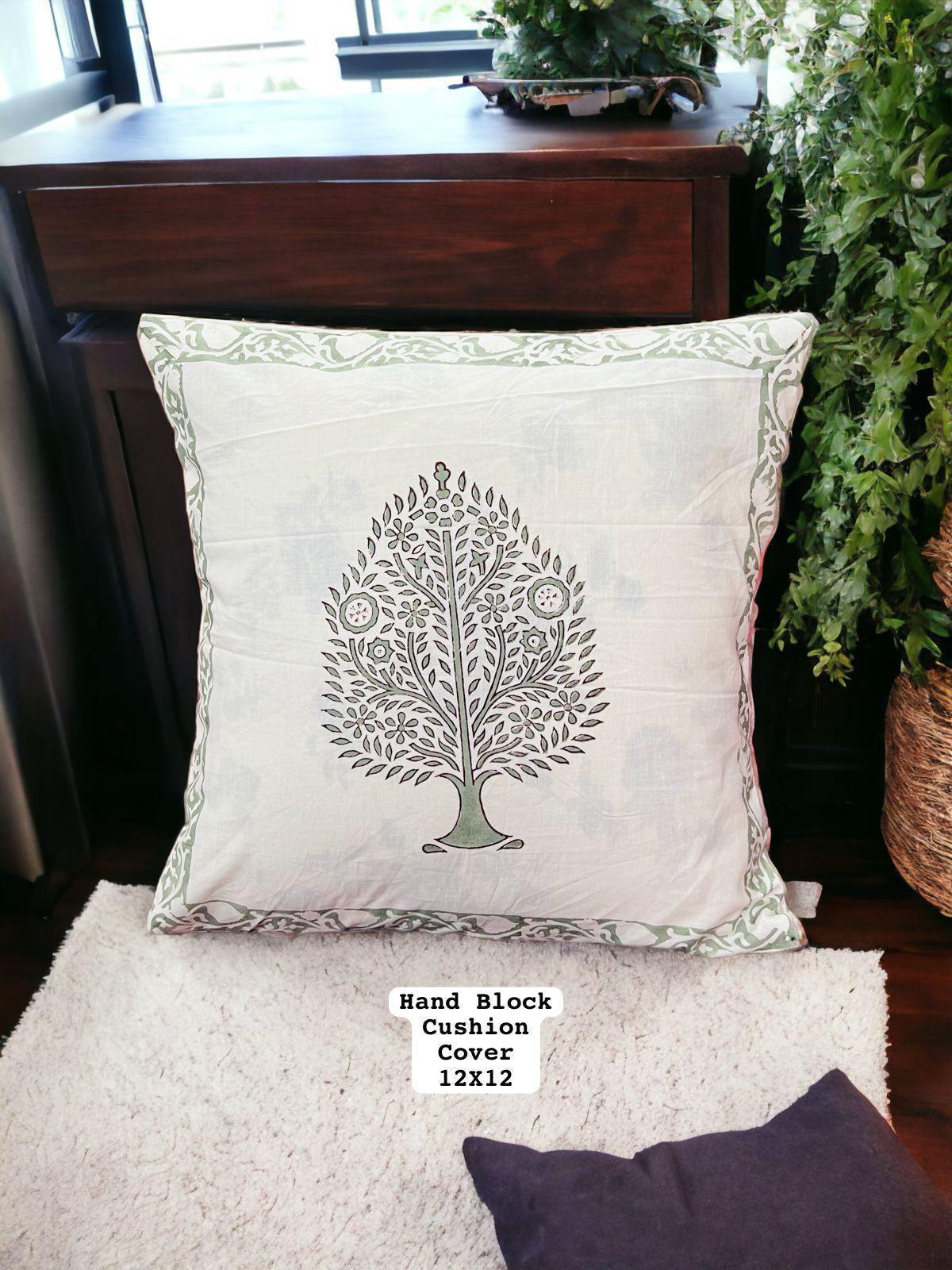 Hand Block Printed 100% Pure Cotton Cushion Covers