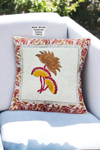 Hand Block Printed 100% Pure Cotton Cushion Covers