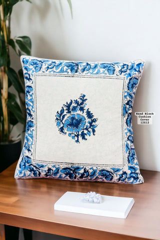 Hand Block Printed 100% Pure Cotton Cushion Covers