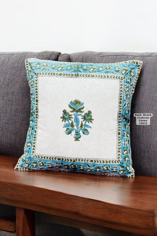 Hand Block Printed 100% Pure Cotton Cushion Covers