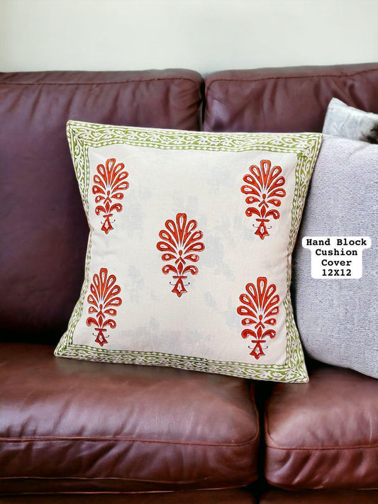 Hand Block Printed 100% Pure Cotton Cushion Covers