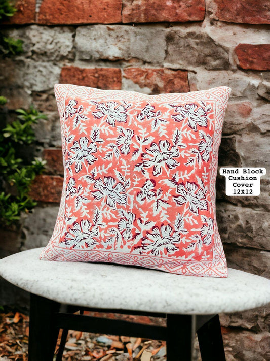 Hand Block Printed 100% Pure Cotton Cushion Covers