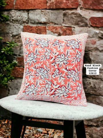 Hand Block Printed 100% Pure Cotton Cushion Covers