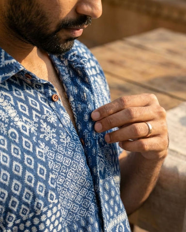 Artist Edit Indigo Print Shirt