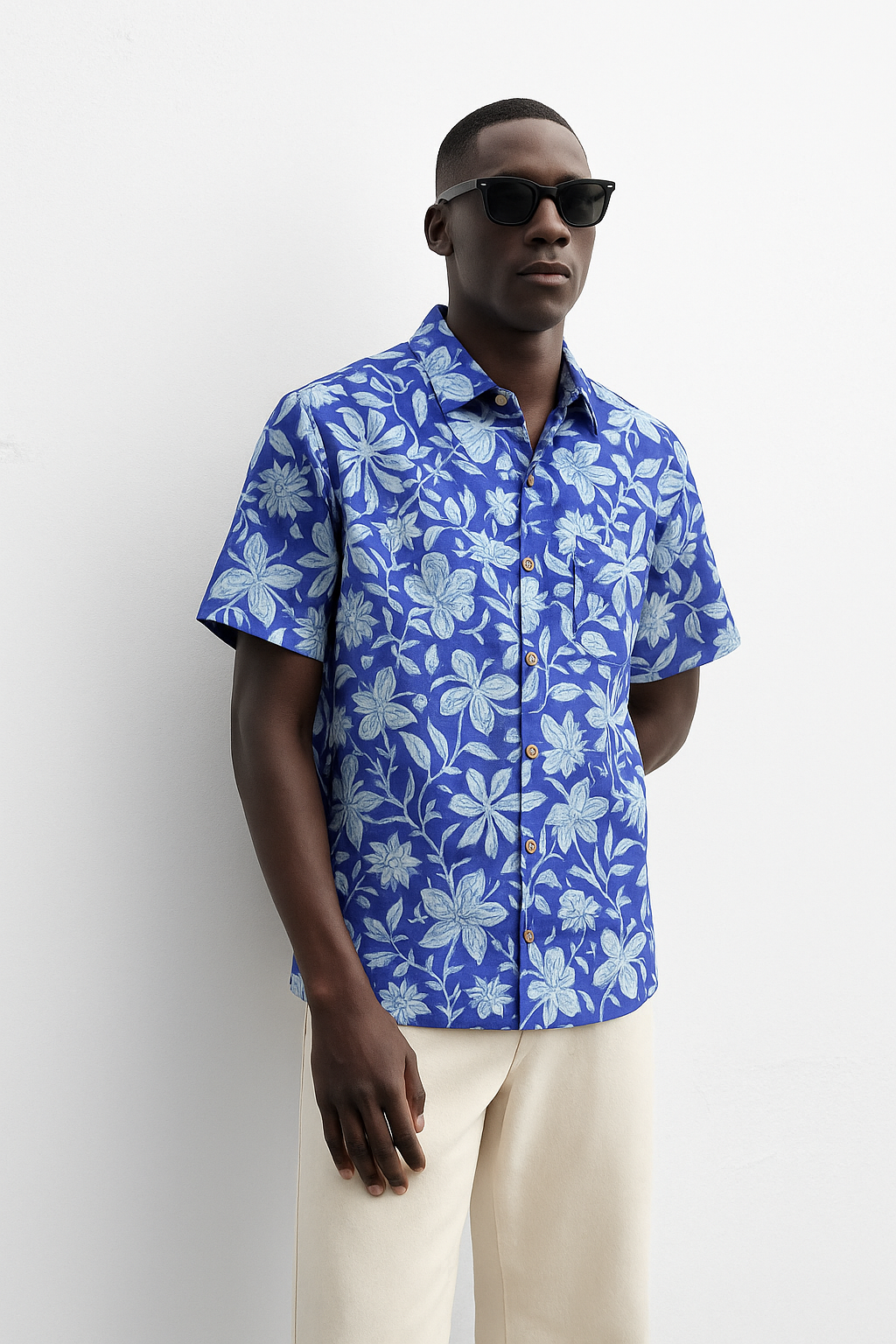 Abstract Floral Shirt for Men