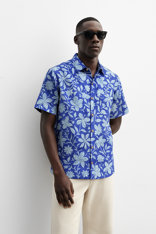 Abstract Floral Shirt for Men
