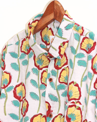 Quirky Floral Ethnic Print Full Sleeve Shirt