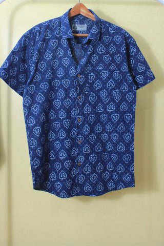 Ethnic Indigo Print Shirt for Men