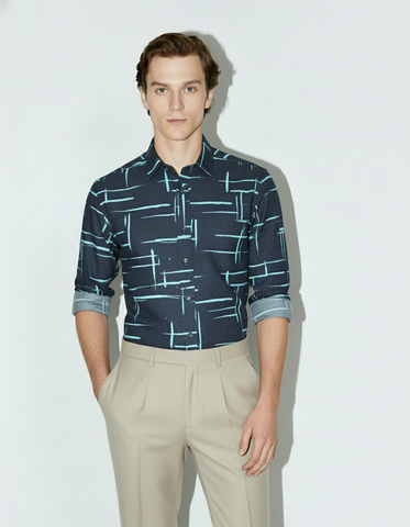 Kartikeya Jaipur Mens Printed Casual Shirt - Party Edit