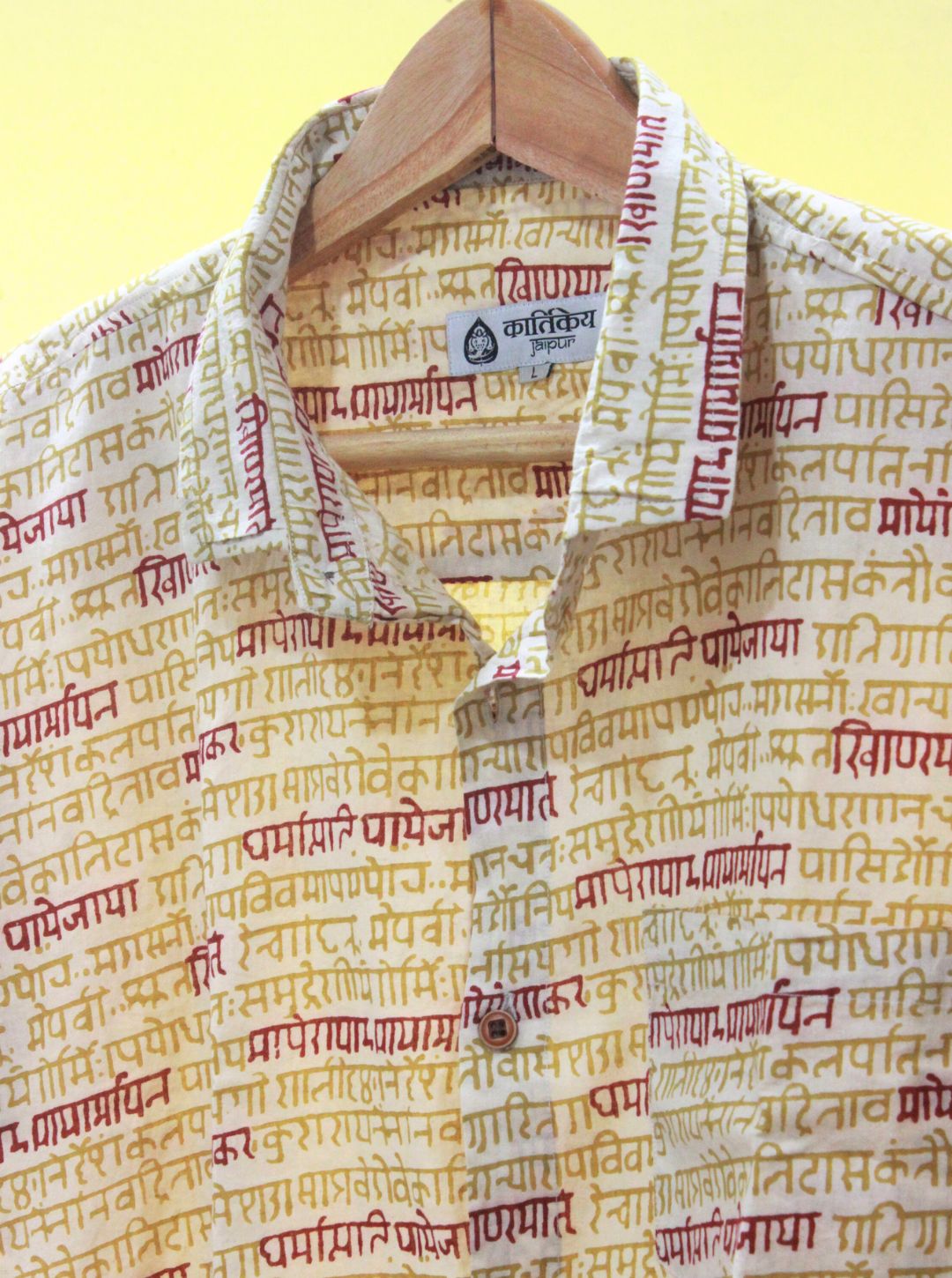 Vedik Printed Classic Cotton Shirt for Men