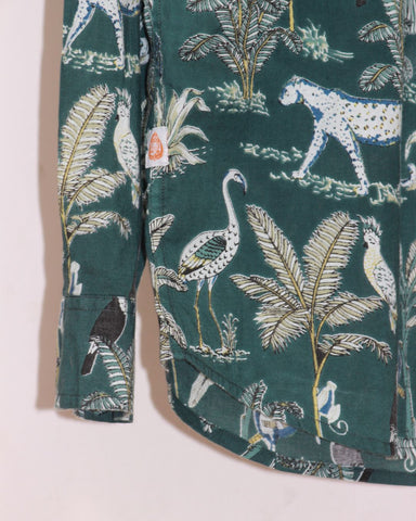 Jungle Green Full Sleeve Casual Shirt for Men
