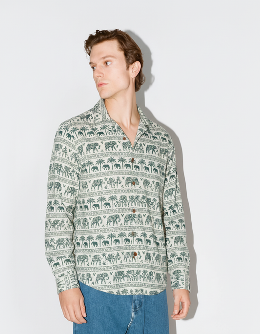 Ethnic Tribal Print full Sleeve Shirt for Men