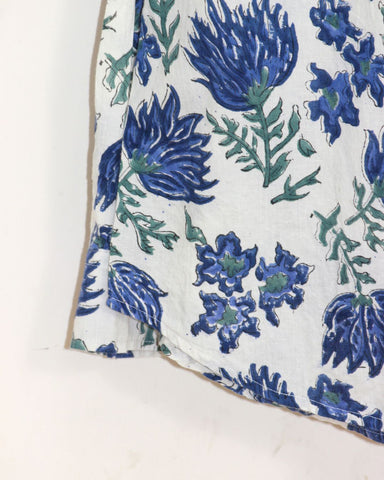 Blue Floral Print full Sleeve Shirt for Men
