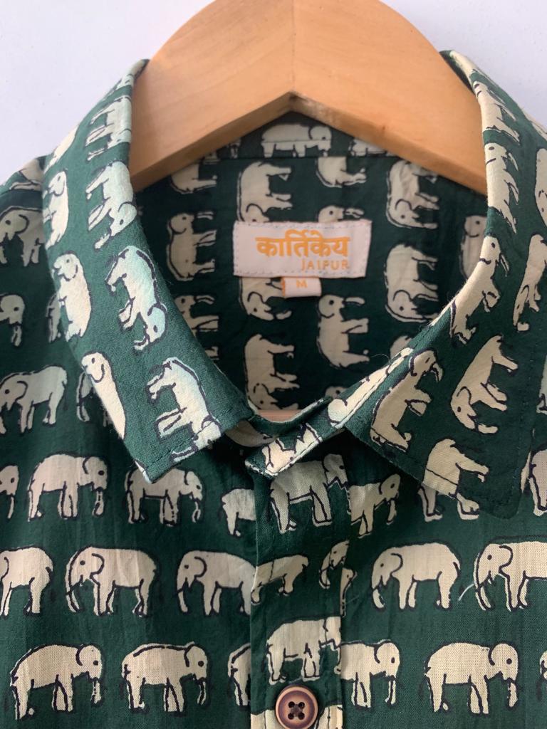 Indian print shirt hotsell