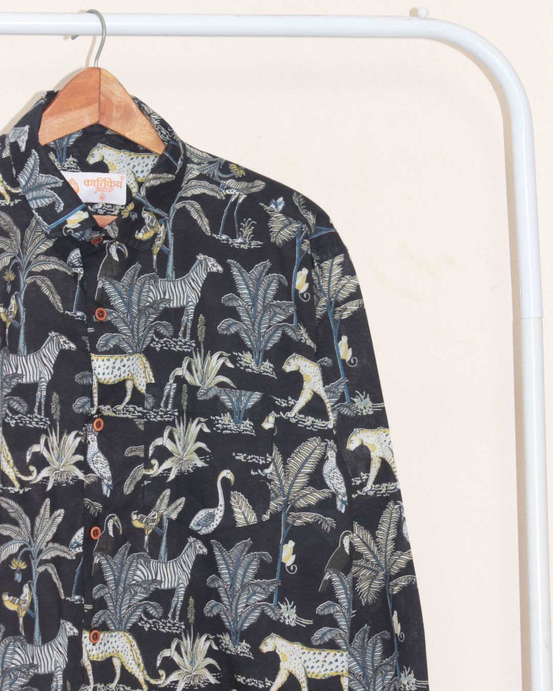 Black Full Sleeve Casual Shirt for Men