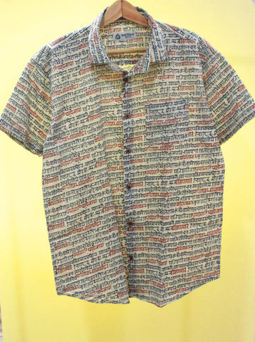 Vedik Printed Classic Cotton Shirt for Men